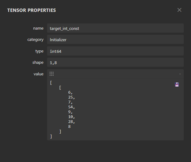 tensor values